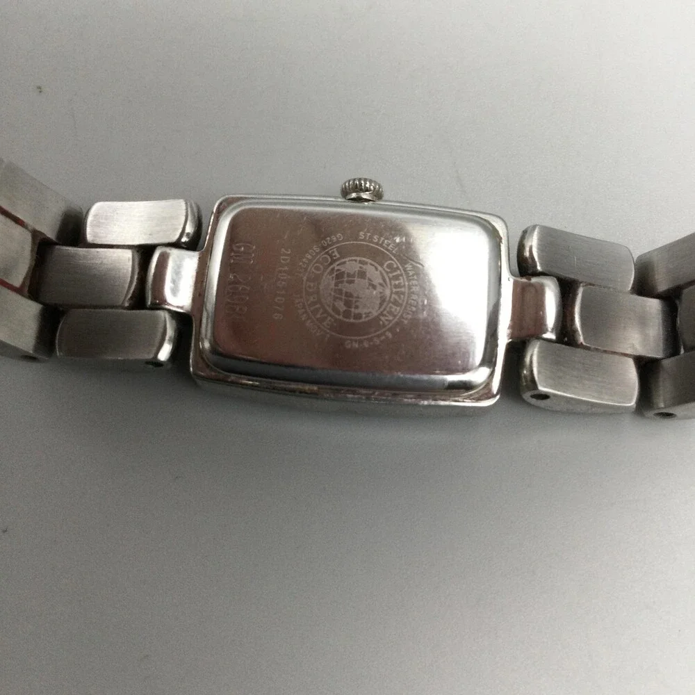 Citizen Eco-Drive Womens Watch 16mm White Dial Stainless Bracelet Solar 6.25
